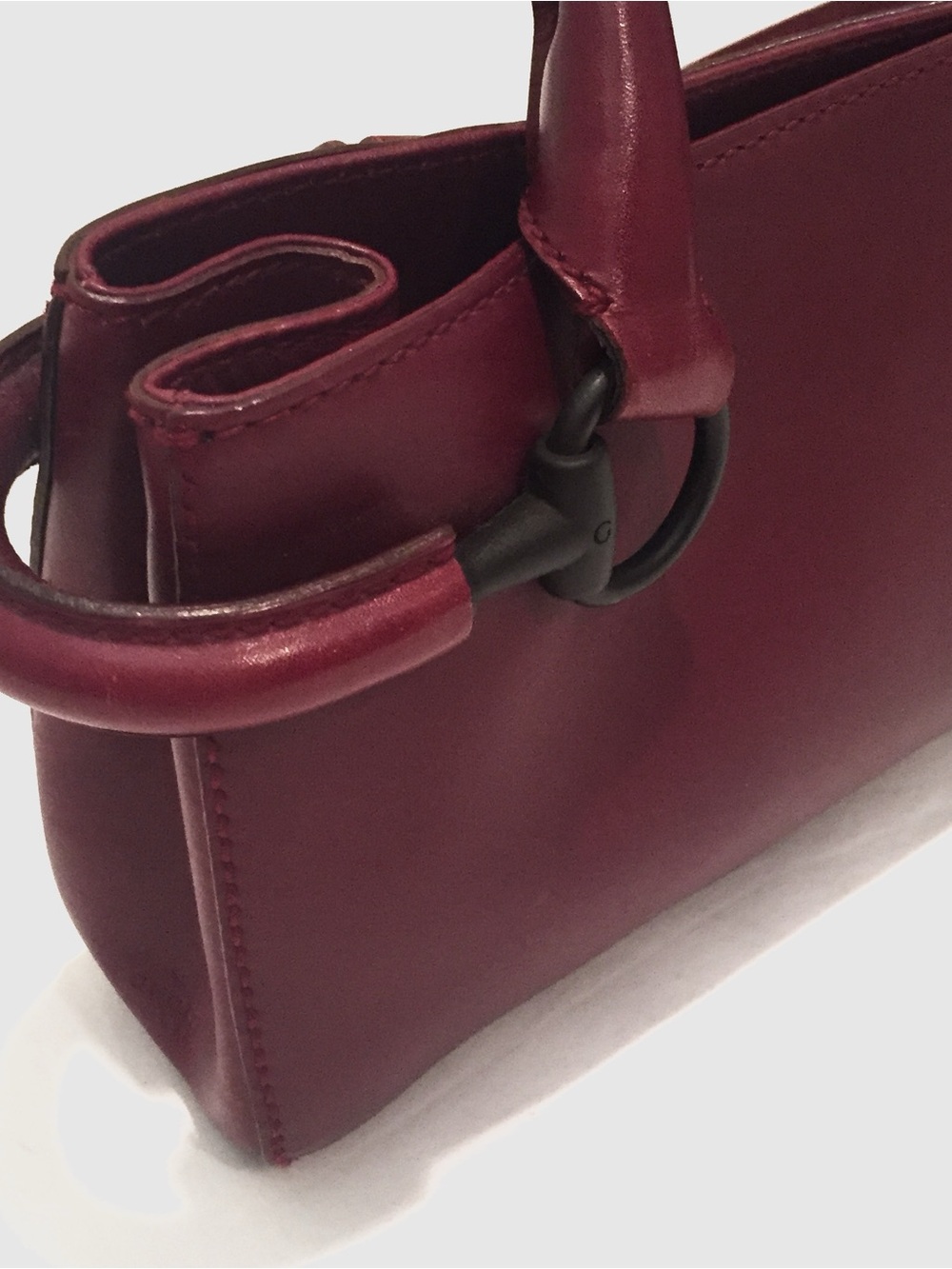 Authentic Gucci Burgundy Leather Shoulder Bag — Made in Italy - Picture 4 of 14